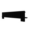 Carisa Elvino Floor 300 x 1245mm Black Designer Aluminium Radiator