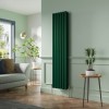 Lulea 1800 x 410mm Moss Green Double Flat Panel Vertical Designer Radiator
