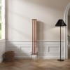 Bern 1500 x 200mm Metallic Bronze Double Vertical Column Radiator