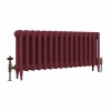 Classic  450 x 1026mm Farrow & Ball Eating Room Red Triple Column Cast Iron Radiator - 16 Sections