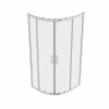 Ennerdale - 900 x 800mm Offset Quadrant Shower Enclosure - Chrome (Reversible Left/Right)