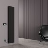 Carisa Boreas N 1800 x 369mm Black Designer Aluminium Electric Radiator