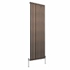 Norden 1800 x 591mm Black Copper Single Vertical Oval Column Designer Radiator