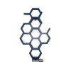 Terma Hex Designer Radiator 821 x 486mm - Denim Blue