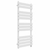Juva 1200 x 500mm White Flat Panel Simple Electric Heated Towel Rail
