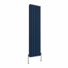 Karlstad 1600 x 410mm Sapphire Blue Double Flat Panel Vertical Designer Radiator