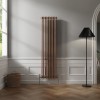 Bern 1800 x 470mm Black Copper Double Column Vertical Traditional Radiator