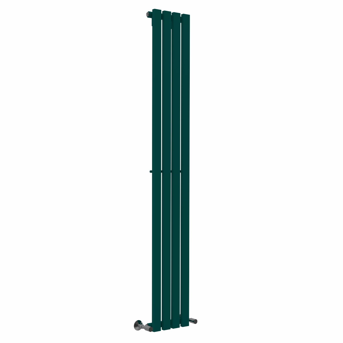 Lulea 1800 x 270mm Blue Green Single Flat Panel Vertical Designer Radiator