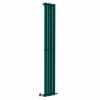 Lulea 1800 x 270mm Blue Green Single Flat Panel Vertical Designer Radiator