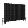 Classic 745 x 1026mm Black Primered Finish Triple Column Cast Iron Radiator - 16 Sections