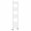 Bergen 1600 x 400mm Straight White Heated Towel Rail