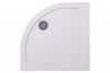 Essentials 900 x 900mm Quadrant Stone Shower Tray White