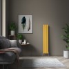 Karlstad Zinc Yellow Flat Panel Vertical Designer Radiator - Choice Of Sizes