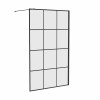 Wasdale - 1000mm Wet Room Screen - Black Grid