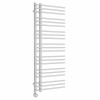 Kristiansund Round 1250 x 500mm Chrome Thermostatic Touch Control Electric Heated Towel Rail