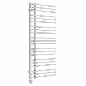 Solberg 1250 x 500mm Chrome Electric Towel Rail with Touch Control Thermostat - 600W