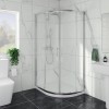 Ennerdale - 1000 x 800mm Offset Quadrant Shower Enclosure - Chrome (Reversible Left/Right)