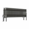 Bern 300 x 1010mm Raw Metal Four Column Horizontal Traditional Radiator