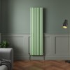 Norden 1800 x 473mm Pastel Green Single Oval Column Vertical Designer Radiator