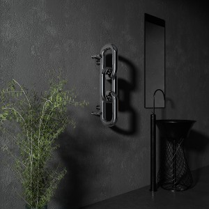 Carisa Link 830 x 240mm Mirror Polished Designer Stainless Steel Radiator