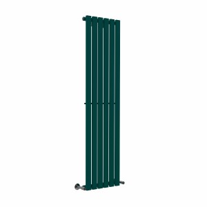 Lulea 1600 x 410mm Blue Green Single Flat Panel Vertical Designer Radiator