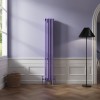 Bern 1800 x 290mm Elegant Purple Four Column Vertical Traditional Radiator