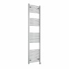 Fjord 1800 x 500mm Curved Chrome Thermostatic Touch Control Electric Heated Towel Rail