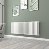 Norden 600 x 1594mm White Single Horizontal Oval Tube Designer Radiator