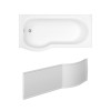 Pendle P shape Shower Bath - Choice of Size, Orientation and Screen