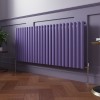 Norden 600 x 1417mm Elegant Purple Single Horizontal Oval Column Designer Radiator
