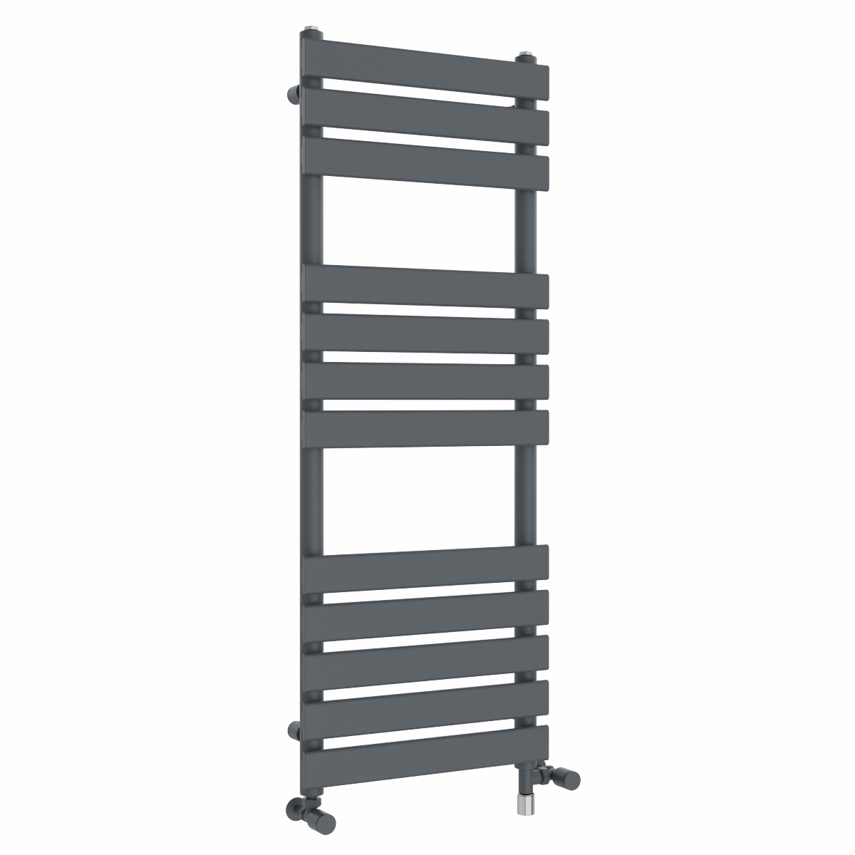 Juva 1200 x 450mm Dual Fuel Sand Grey Flat Panel Simple Electric Heated Towel Rail