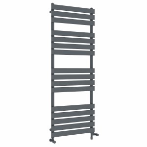 Juva 1600 x 600mm Dual Fuel Sand Grey Flat Panel Simple Electric Heated Towel Rail