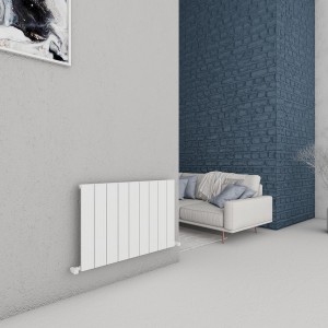 Carisa Chambord 600 x 895mm White Designer Aluminium Radiator