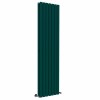 Lulea 1800 x 480mm Blue Green Double Flat Panel Vertical Designer Radiator