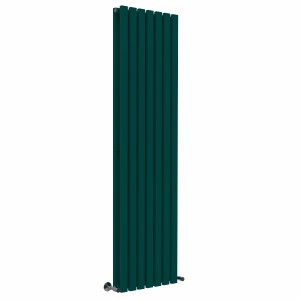 Lulea 1800 x 480mm Blue Green Double Flat Panel Vertical Designer Radiator