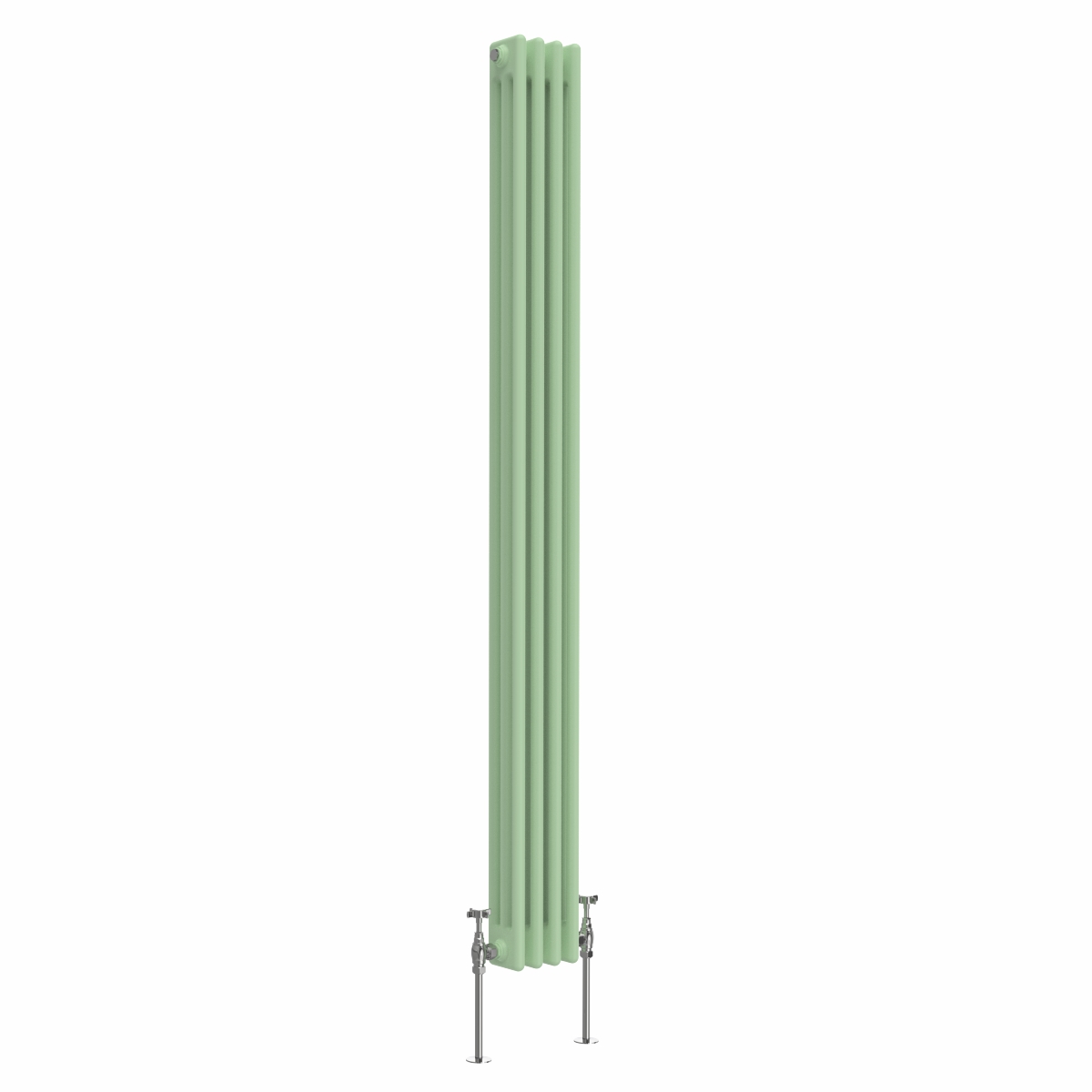 Bern 1500 x 560mm Pastel Green Triple Vertical Column Radiator