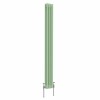 Bern 1500 x 560mm Pastel Green Triple Vertical Column Radiator