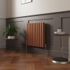 Norden 600 x 591mm Metallic Bronze Double Oval Column Horizontal Designer Radiator