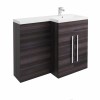 Calm Grey Right Hand Combination Vanity Unit Set (No Concealed Cistern, No Toilet)