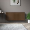 Karlstad 600 x 1430mm Black Copper Double Horizontal Flat Panel Designer Radiator