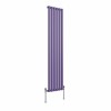 Norden 1600 x 355mm Elegant Purple Single Vertical Oval Column Designer Radiator