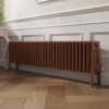 Bern 300 x 1460mm Traditional Metallic Bronze Horizontal Four Column Radiator
