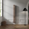 Bern 1800 x 200mm Black Copper Triple Column Vertical Traditional Radiator
