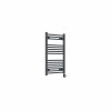 Bergen 800 x 500mm Straight Anthracite Thermostatic Touch Control Electric Heated Towel Rail