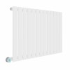 Karlstad 600 x 886mm White Horizontal Flat Panel Wifi Electric Radiator - 1000W
