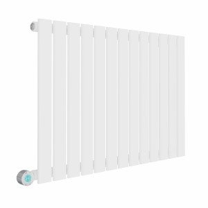 Karlstad 600 x 886mm White Flat Panel Horizontal Wifi Electric Radiator - 1000W