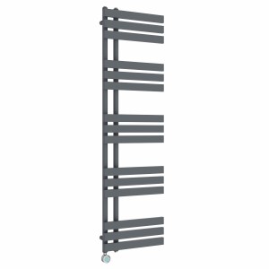 Koli 1600 x 450mm Anthracite Thermostatic Touch Control Electric Heated Towel Rail