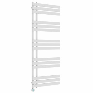 Koli 1600 x 600mm White Thermostatic Touch Control Electric Heated Towel Rail