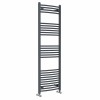 Fjord 1600 x 500mm Curved Anthracite Heated Towel Rail