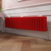 Bern 300 x 1460mm Traditional Signal Red Triple Horizontal Column Radiator